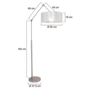 Staande lamp Gramineus XXI textielmix / staal - 1 lichtbron