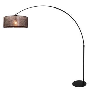 Lampadaire Gramineus VIII Tissu mélangé / Aluminium - 1 ampoule - Noir