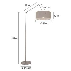 Lampadaire Gramineus XXIV Lin / Acier - 1 ampoule