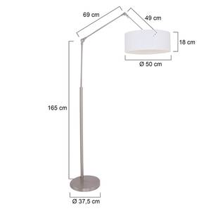 Staande lamp Gramineus XX textielmix / staal - 1 lichtbron