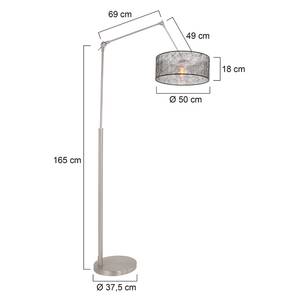 Lampadaire Gramineus XXII Tissu mélangé / Acier - 1 ampoule