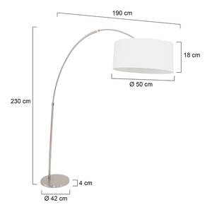 Bogenlampe Gramineus Lin / Aluminium - 1 ampoule