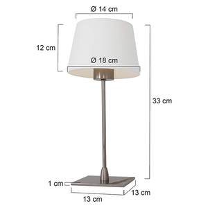 Lampe Gramineus II Lin / Acier - 1 ampoule