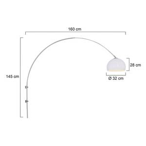 Wandlamp Gramineus XVII plexiglas / staal - 1 lichtbron