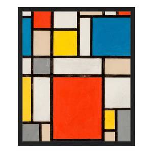 Tableau déco Red Square Hêtre massif / Plexiglas - 52 x 62 cm