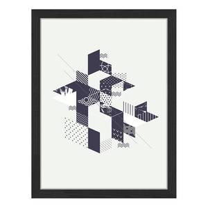 Bild Labyrinth Buche massiv / Plexiglas - 32 x 42 cm
