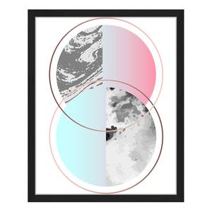 Bild Two Circles Buche massiv / Plexiglas - 42 x 52 cm