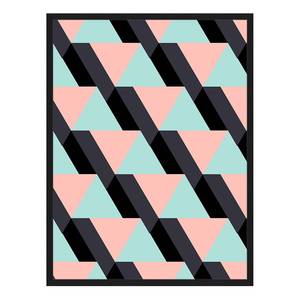Bild Pink & Blue Buche massiv / Plexiglas - 62 x 82 cm