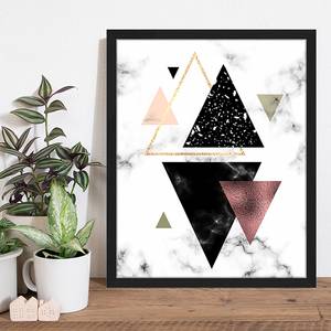 Afbeelding Triangles massief beukenhout/plexiglas - 42 x 52 cm