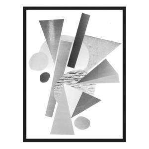 Tableau déco Grey Abstract Hêtre massif / Plexiglas - 62 x 82 cm