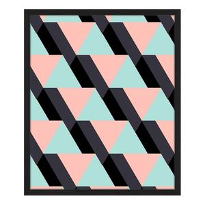 Bild Pink & Blue Buche massiv / Plexiglas - 52 x 62 cm