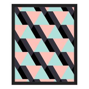 Bild Pink & Blue Buche massiv / Plexiglas - 42 x 52 cm