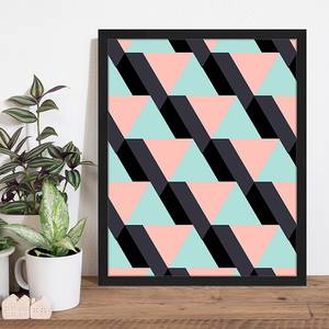 Bild Pink & Blue Buche massiv / Plexiglas - 42 x 52 cm