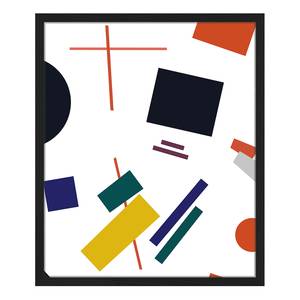 Bild Rectangles & Squares Buche massiv / Plexiglas - 52 x 62 cm
