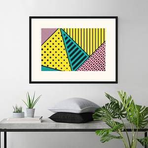 Tableau déco Pink Yellow & Green Hêtre massif / Plexiglas - 82 x 62 cm
