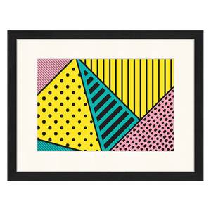 Bild Pink Yellow & Green Buche massiv / Plexiglas - 42 x 32 cm