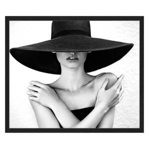 Tableau déco Big Black Hat Hêtre massif / Plexiglas - 62 x 52 cm