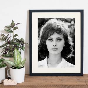 Bild Sophia Loren Buche massiv / Plexiglas - 42 x 52 cm