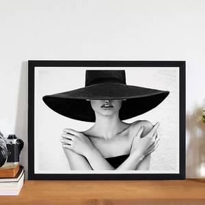 Afbeelding Big Black Hat Massief beukenhout/plexiglas - 42 x 32 cm