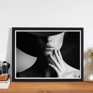 Afbeelding Retro Woman Style Massief beukenhout/plexiglas - 42 x 32 cm