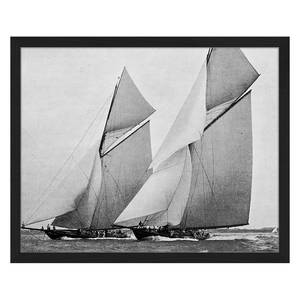 Tableau déco Antique Sailing Boats Hêtre massif / Plexiglas - 52 x 42 cm