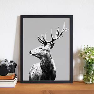 Afbeelding Red Deer Massief beukenhout/plexiglas - 32 x 42 cm