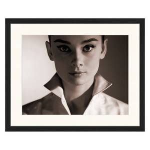 Bild Audrey Hepburn Buche massiv / Plexiglas - 52 x 42 cm