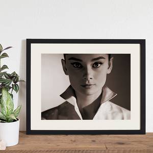Afbeelding Audrey Hepburn Massief beukenhout/plexiglas - 52 x 42 cm