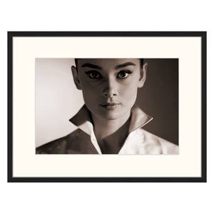 Tableau déco Audrey Hepburn Hêtre massif / Plexiglas - 82 x 62 cm