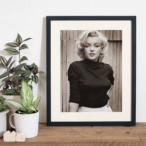 Tableau déco Marilyn Monroe III Hêtre massif / Plexiglas - 42 x 52 cm