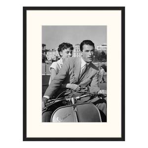 Bild Audrey and Greg in Roman Holiday Buche massiv / Plexiglas - 62 x 82 cm