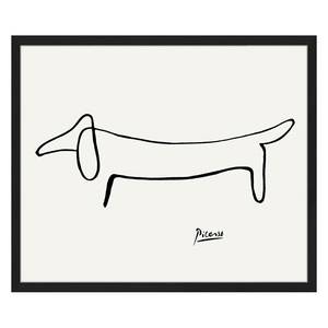 Tableau déco Dog Hêtre massif / Plexiglas - 62 x 52 cm