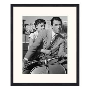 Bild Audrey and Greg in Roman Holiday Buche massiv / Plexiglas - 52 x 62 cm