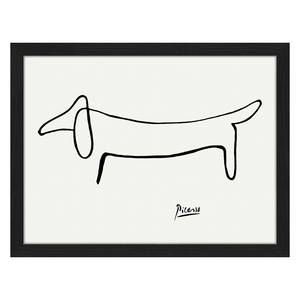 Afbeelding Dog Massief beukenhout/plexiglas - 42 x 32 cm