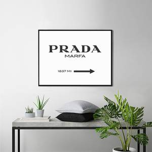 Bild Prada Marfa Buche massiv / Plexiglas - 82 x 62 cm