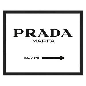 Tableau déco Prada Marfa Hêtre massif / Plexiglas - 52 x 42 cm