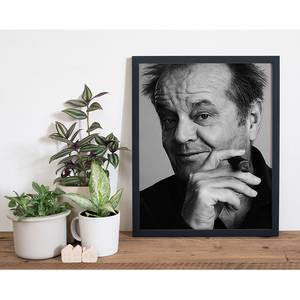 Bild Jack Nicholson Buche massiv / Plexiglas - 42 x 52 cm