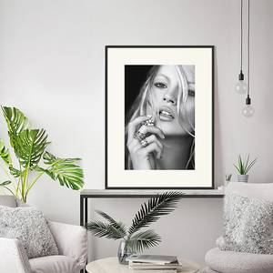Afbeelding Kate Moss I Massief beukenhout/plexiglas - 62 x 82 cm