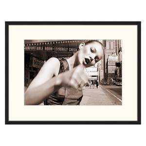 Bild Young Kate in NY Buche massiv / Plexiglas - 82 x 62 cm