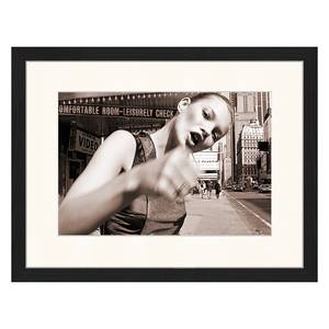 Bild Young Kate in NY Buche massiv / Plexiglas - 42 x 32 cm