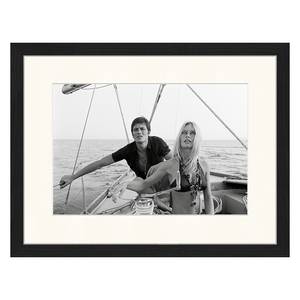 Bild Alain Delon and Brigitte Bardot Buche massiv / Plexiglas - 42 x 32 cm