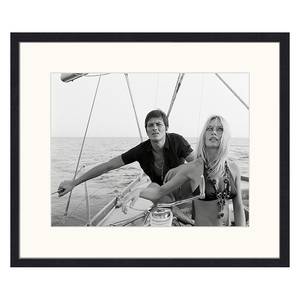 Bild Alain Delon and Brigitte Bardot Buche massiv / Plexiglas - 62 x 52 cm