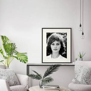 Afbeelding Sophia Loren Massief beukenhout/plexiglas - 52 x 62 cm