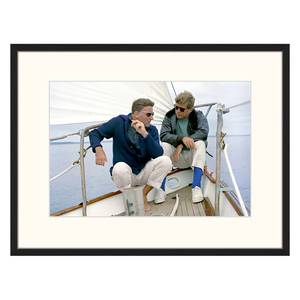 Bild JFK Sailing Buche massiv / Plexiglas - 82 x 62 cm