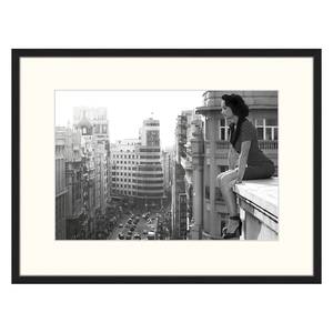 Tableau déco Vintage City Hêtre massif / Plexiglas - 82 x 62 cm