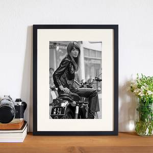 Afbeelding Françoise Hardy Massief beukenhout/plexiglas - 32 x 42 cm