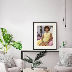 Bild Yellow dress Buche massiv / Plexiglas - 52 x 62 cm
