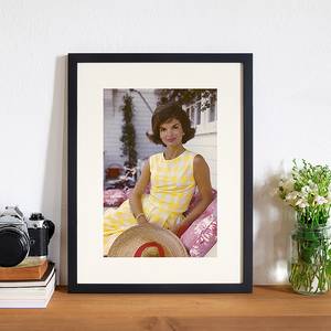 Bild Yellow dress Buche massiv / Plexiglas - 32 x 42 cm