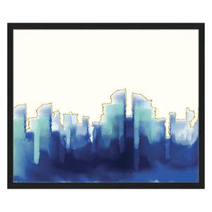 Tableau déco Abstract Blue Hêtre massif / Plexiglas - 62 x 52 cm