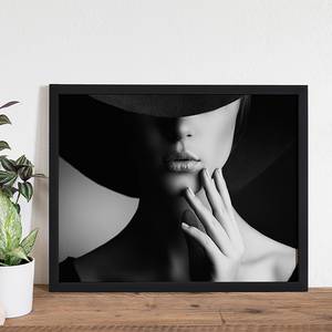 Afbeelding Retro Woman Style Massief beukenhout/plexiglas - 52 x 42 cm